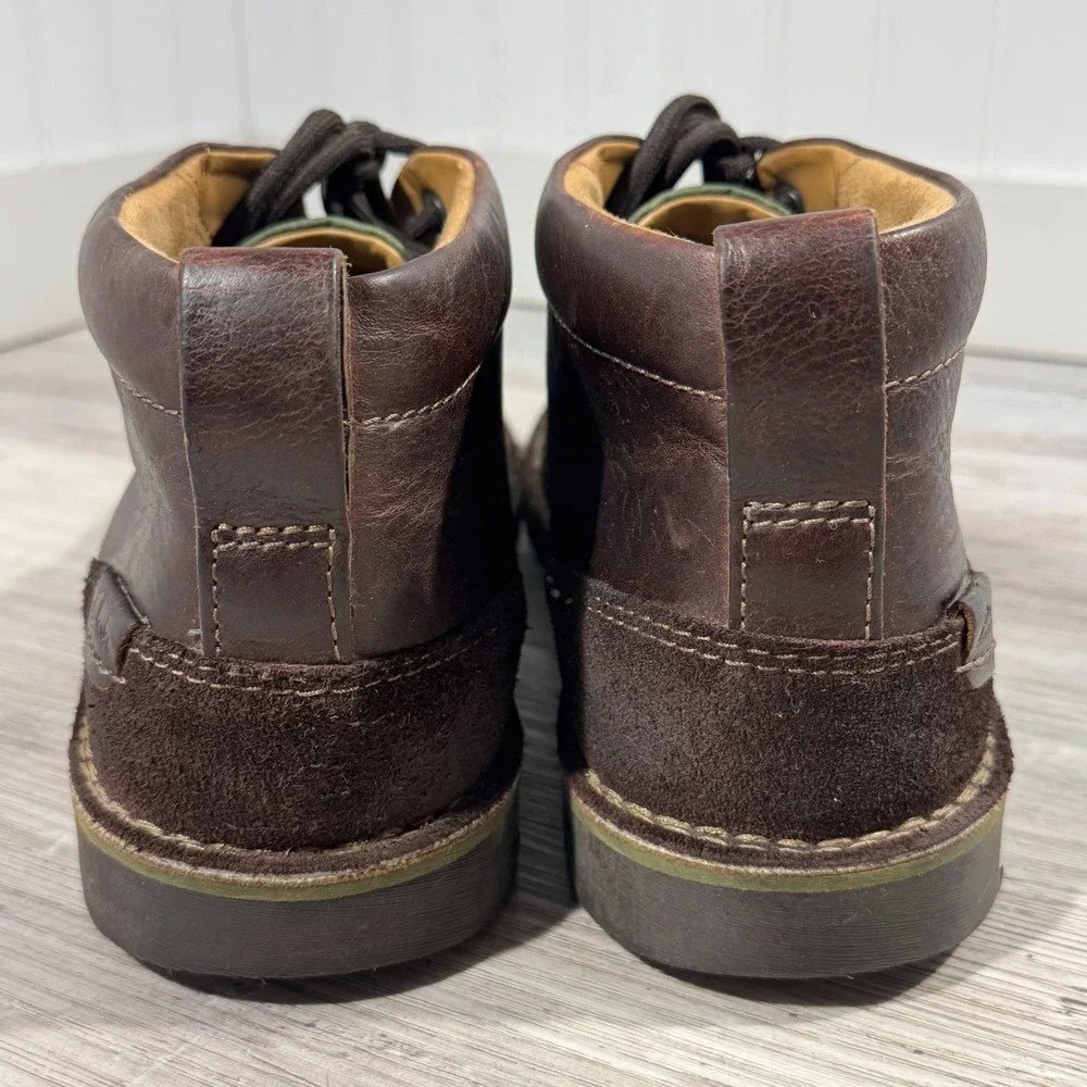 Clarks Men's Edgewick Mid Low Brown Leather Chukka Boots Size 12 M EUC